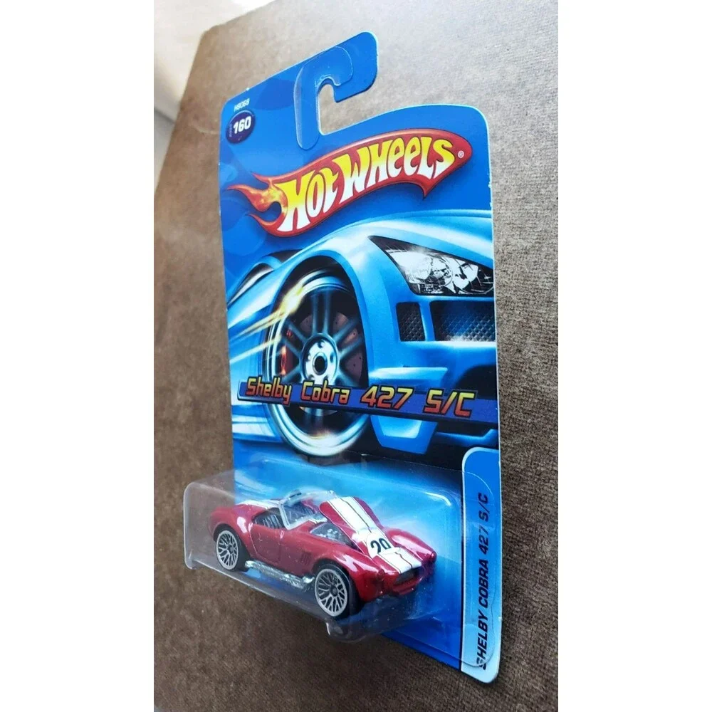 2005 Hot Wheels SHELBY COBRA 427 S/C RED MAINLINE #160 ZAMAC BASE H9068 1:64 WSP
